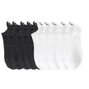 Meia-passos alegres - Cores Únicas- 10 pares