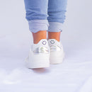 Meia-passos alegres - Cores Únicas- 10 pares