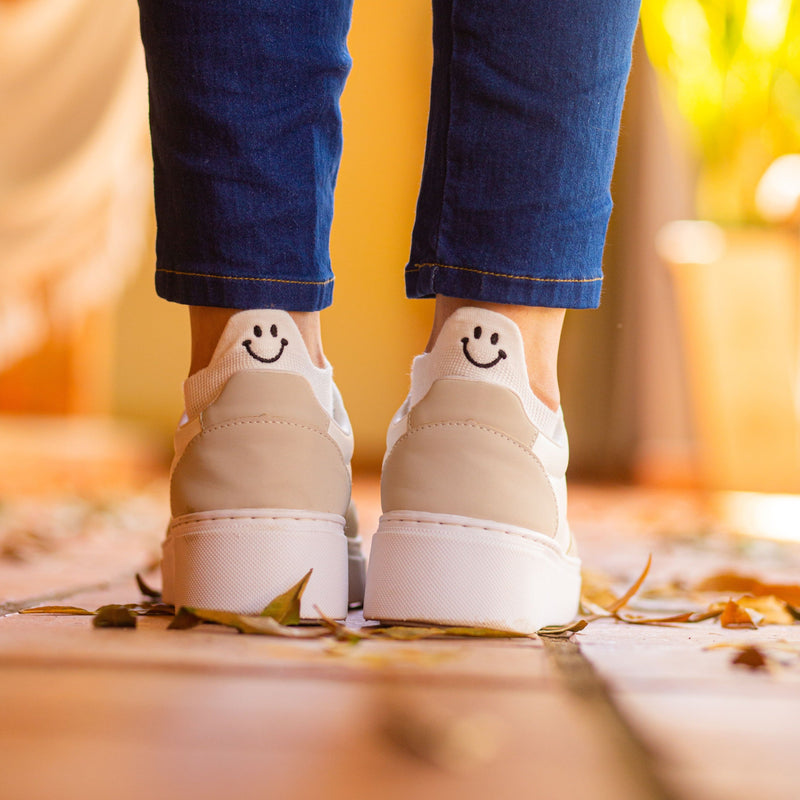 Meia-passos alegres - Cores Únicas- 10 pares