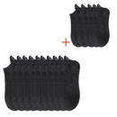 Meia-passos alegres - Cores Únicas- 10 pares