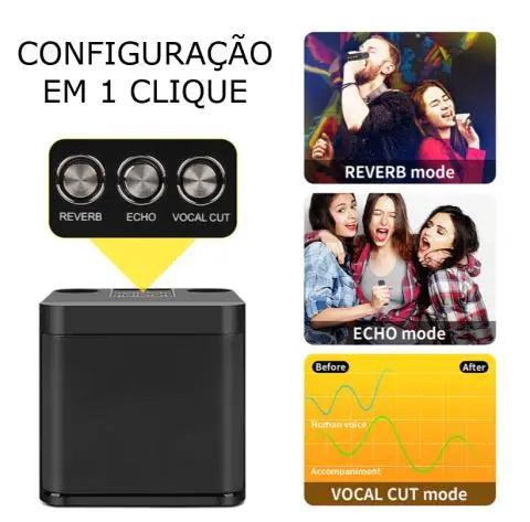 Karaokê Show em Casa - Dois microfones sem fio