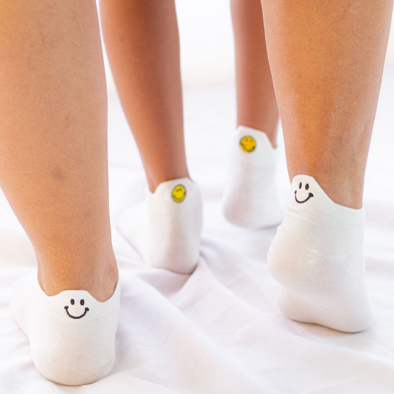 Meia-passos alegres - Cores Únicas- 10 pares