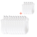 Meia-passos alegres - Cores Únicas- 10 pares